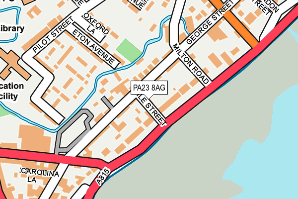 PA23 8AG map - OS OpenMap – Local (Ordnance Survey)