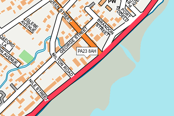 PA23 8AH map - OS OpenMap – Local (Ordnance Survey)