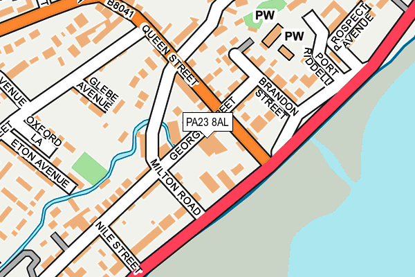 PA23 8AL map - OS OpenMap – Local (Ordnance Survey)