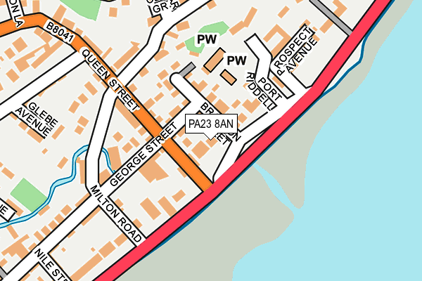 PA23 8AN map - OS OpenMap – Local (Ordnance Survey)