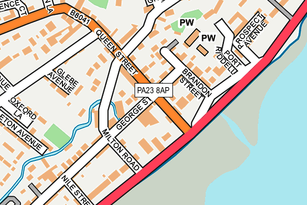 PA23 8AP map - OS OpenMap – Local (Ordnance Survey)