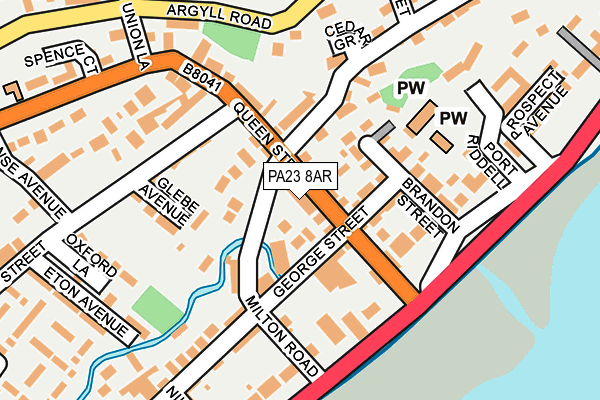 PA23 8AR map - OS OpenMap – Local (Ordnance Survey)