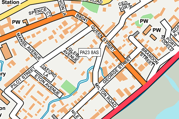PA23 8AS map - OS OpenMap – Local (Ordnance Survey)