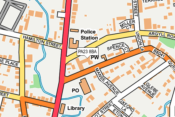PA23 8BA map - OS OpenMap – Local (Ordnance Survey)