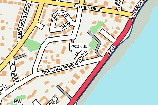 PA23 8BD map - OS OpenMap – Local (Ordnance Survey)