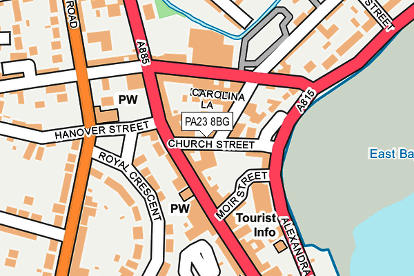 PA23 8BG map - OS OpenMap – Local (Ordnance Survey)