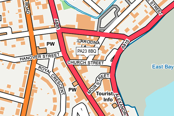 PA23 8BQ map - OS OpenMap – Local (Ordnance Survey)