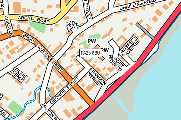 PA23 8BU map - OS OpenMap – Local (Ordnance Survey)