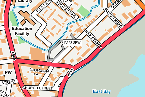 PA23 8BW map - OS OpenMap – Local (Ordnance Survey)