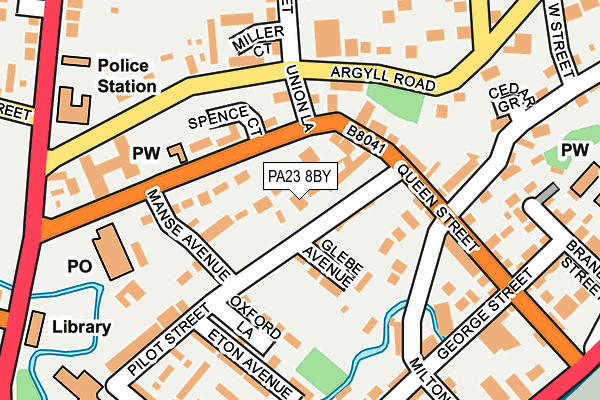 PA23 8BY map - OS OpenMap – Local (Ordnance Survey)