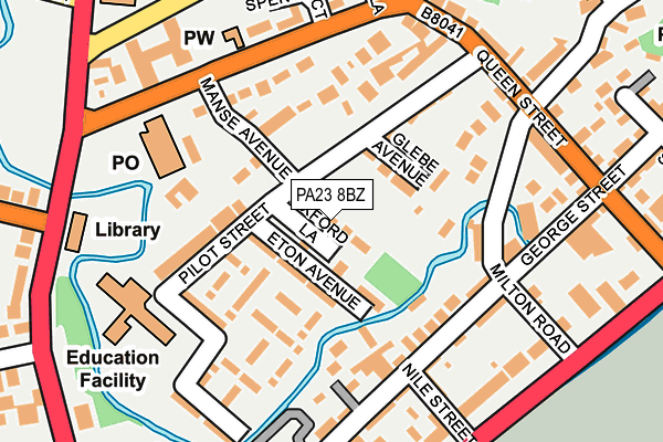 PA23 8BZ map - OS OpenMap – Local (Ordnance Survey)