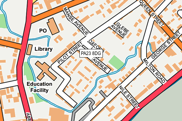 PA23 8DG map - OS OpenMap – Local (Ordnance Survey)