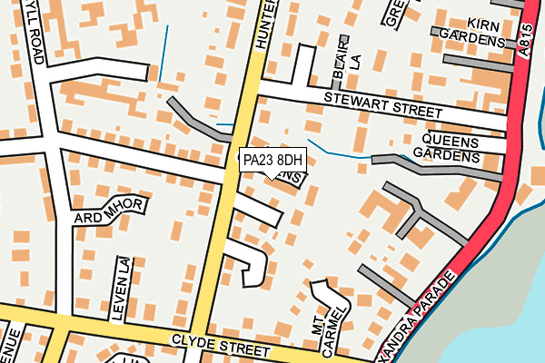 PA23 8DH map - OS OpenMap – Local (Ordnance Survey)