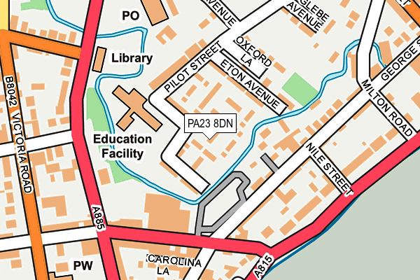 PA23 8DN map - OS OpenMap – Local (Ordnance Survey)