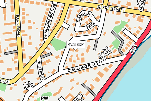 PA23 8DP map - OS OpenMap – Local (Ordnance Survey)