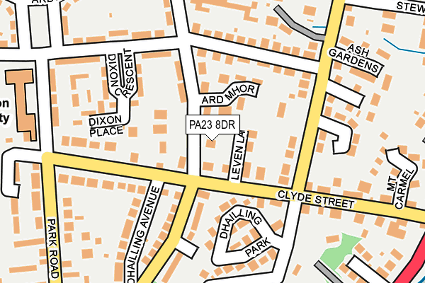 PA23 8DR map - OS OpenMap – Local (Ordnance Survey)