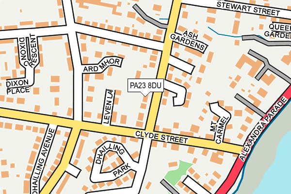 PA23 8DU map - OS OpenMap – Local (Ordnance Survey)