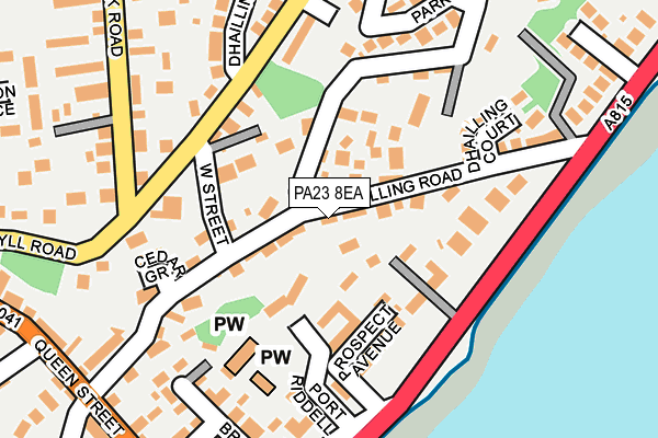 PA23 8EA map - OS OpenMap – Local (Ordnance Survey)