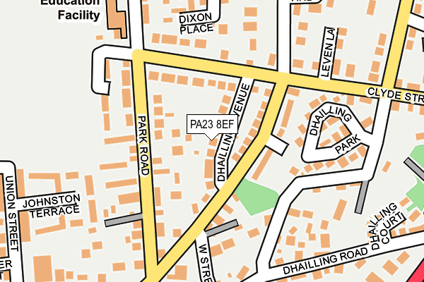 PA23 8EF map - OS OpenMap – Local (Ordnance Survey)