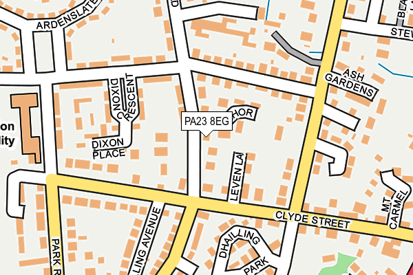 PA23 8EG map - OS OpenMap – Local (Ordnance Survey)