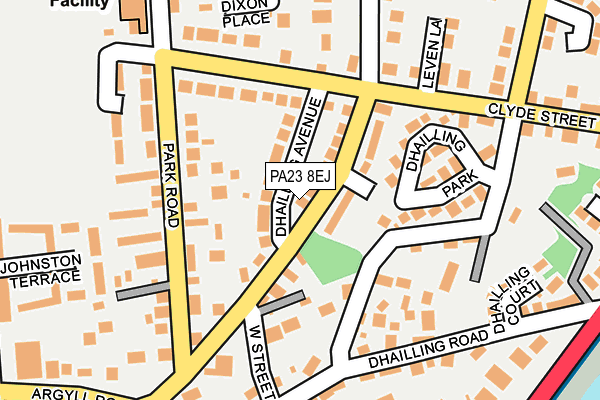 PA23 8EJ map - OS OpenMap – Local (Ordnance Survey)