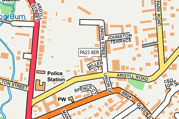 PA23 8ER map - OS OpenMap – Local (Ordnance Survey)