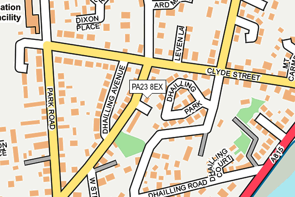 PA23 8EX map - OS OpenMap – Local (Ordnance Survey)