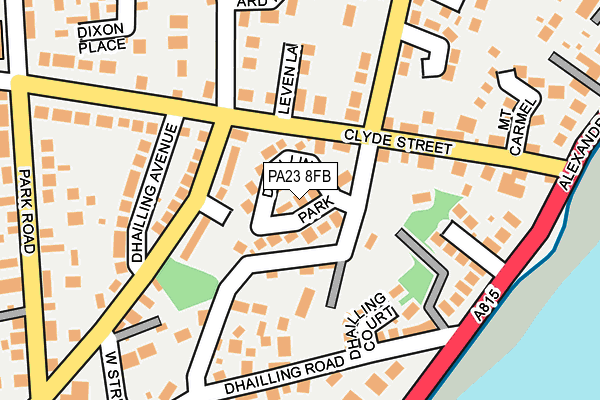 PA23 8FB map - OS OpenMap – Local (Ordnance Survey)