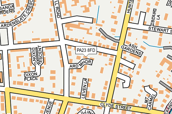 PA23 8FD map - OS OpenMap – Local (Ordnance Survey)