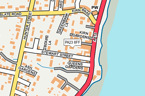PA23 8FF map - OS OpenMap – Local (Ordnance Survey)