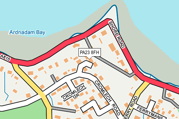 PA23 8FH map - OS OpenMap – Local (Ordnance Survey)