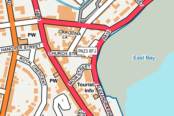 PA23 8FJ map - OS OpenMap – Local (Ordnance Survey)