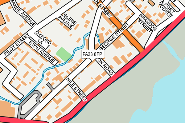 PA23 8FP map - OS OpenMap – Local (Ordnance Survey)