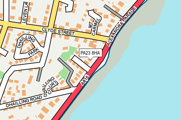 PA23 8HA map - OS OpenMap – Local (Ordnance Survey)