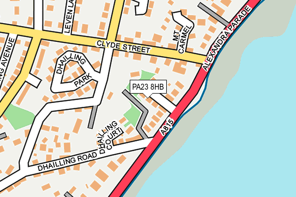 PA23 8HB map - OS OpenMap – Local (Ordnance Survey)