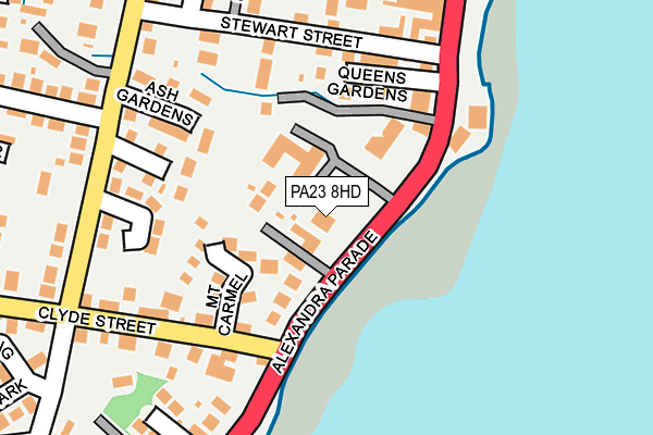 PA23 8HD map - OS OpenMap – Local (Ordnance Survey)