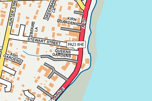 PA23 8HE map - OS OpenMap – Local (Ordnance Survey)