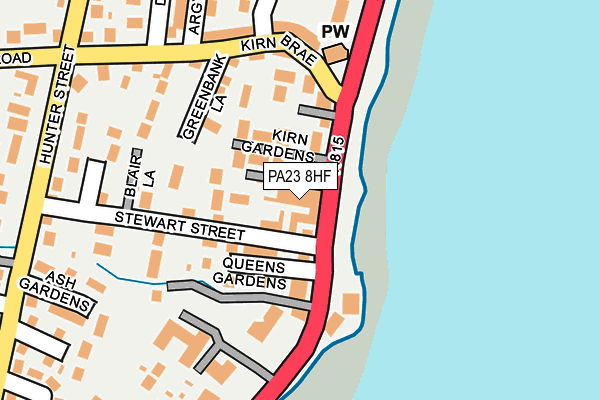 PA23 8HF map - OS OpenMap – Local (Ordnance Survey)