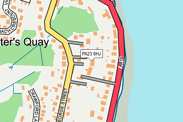 PA23 8HJ map - OS OpenMap – Local (Ordnance Survey)