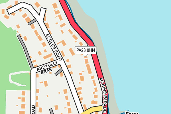 PA23 8HN map - OS OpenMap – Local (Ordnance Survey)