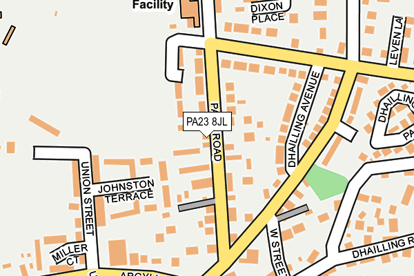 PA23 8JL map - OS OpenMap – Local (Ordnance Survey)