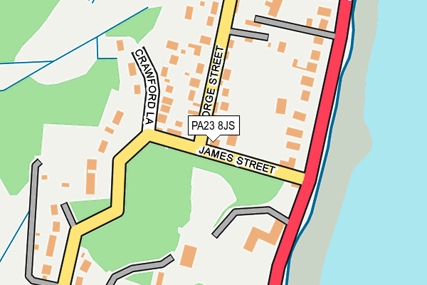 PA23 8JS map - OS OpenMap – Local (Ordnance Survey)