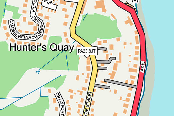 PA23 8JT map - OS OpenMap – Local (Ordnance Survey)