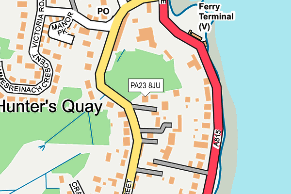 PA23 8JU map - OS OpenMap – Local (Ordnance Survey)