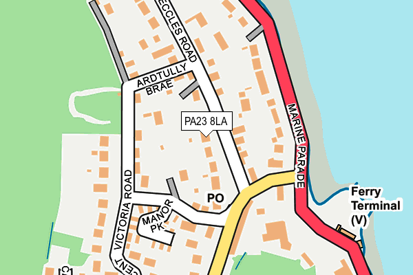 PA23 8LA map - OS OpenMap – Local (Ordnance Survey)