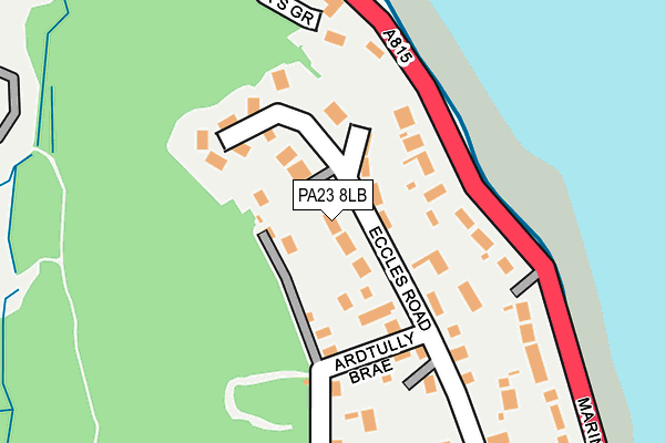 PA23 8LB map - OS OpenMap – Local (Ordnance Survey)