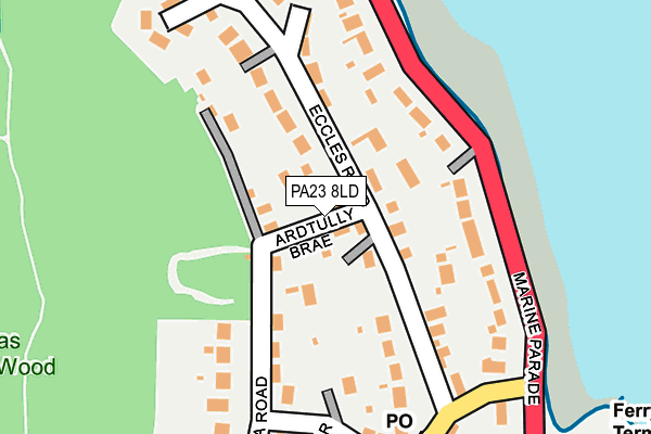 PA23 8LD map - OS OpenMap – Local (Ordnance Survey)