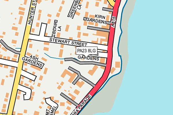 PA23 8LG map - OS OpenMap – Local (Ordnance Survey)