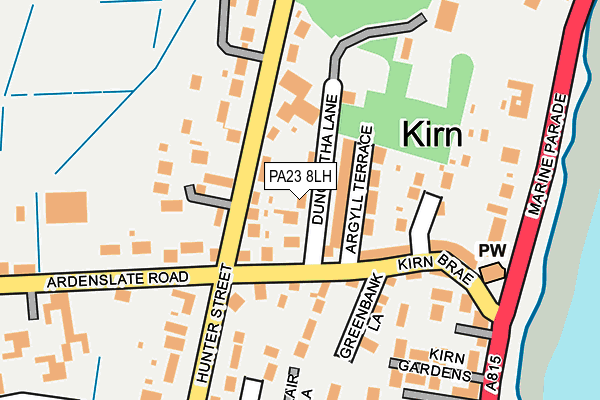 PA23 8LH map - OS OpenMap – Local (Ordnance Survey)