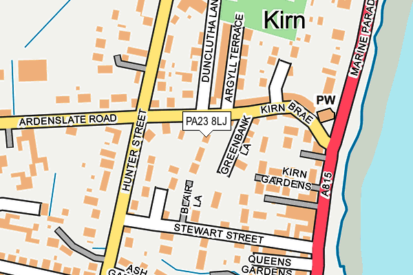 PA23 8LJ map - OS OpenMap – Local (Ordnance Survey)